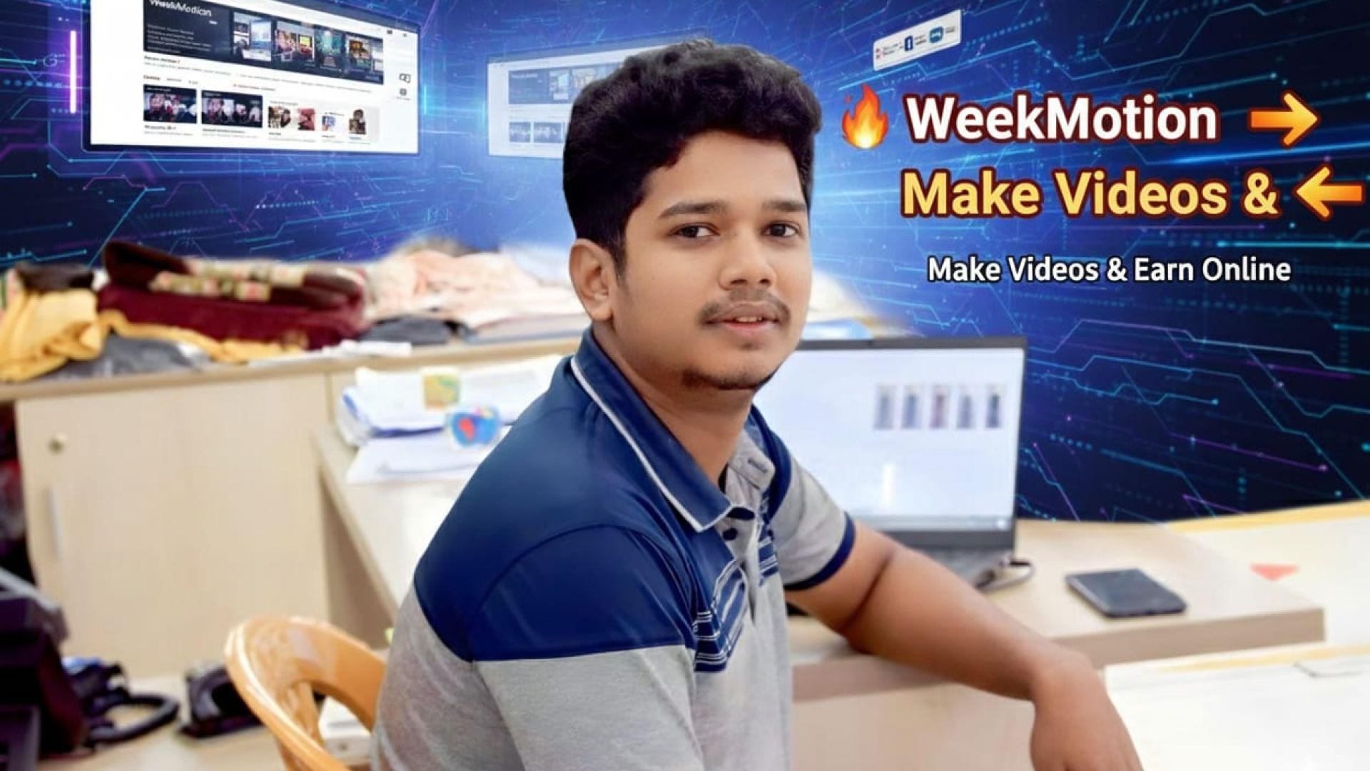 ⁣🔥 WeekMotion দিয়ে আয় শুরু করো আজই!  Make Videos & Earn Online