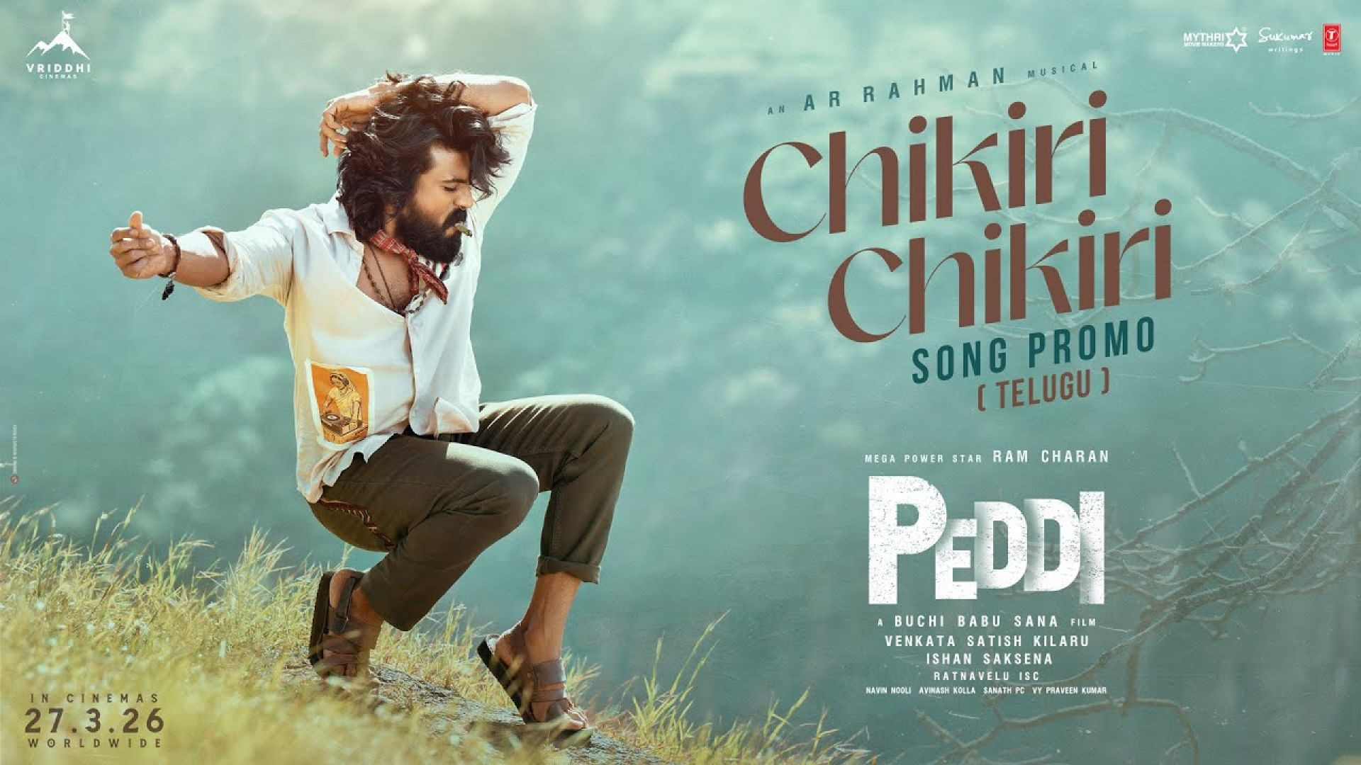 ⁣Chikiri Chikiri Video Song (Hindi) | Peddi | Ram Charan | Janhvi | Buchi Babu | AR Rahman | Mohit