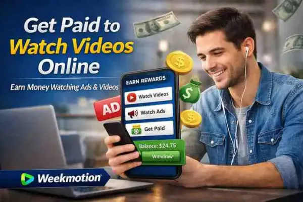 Get Paid to Watch Videos Online with Weekmotion