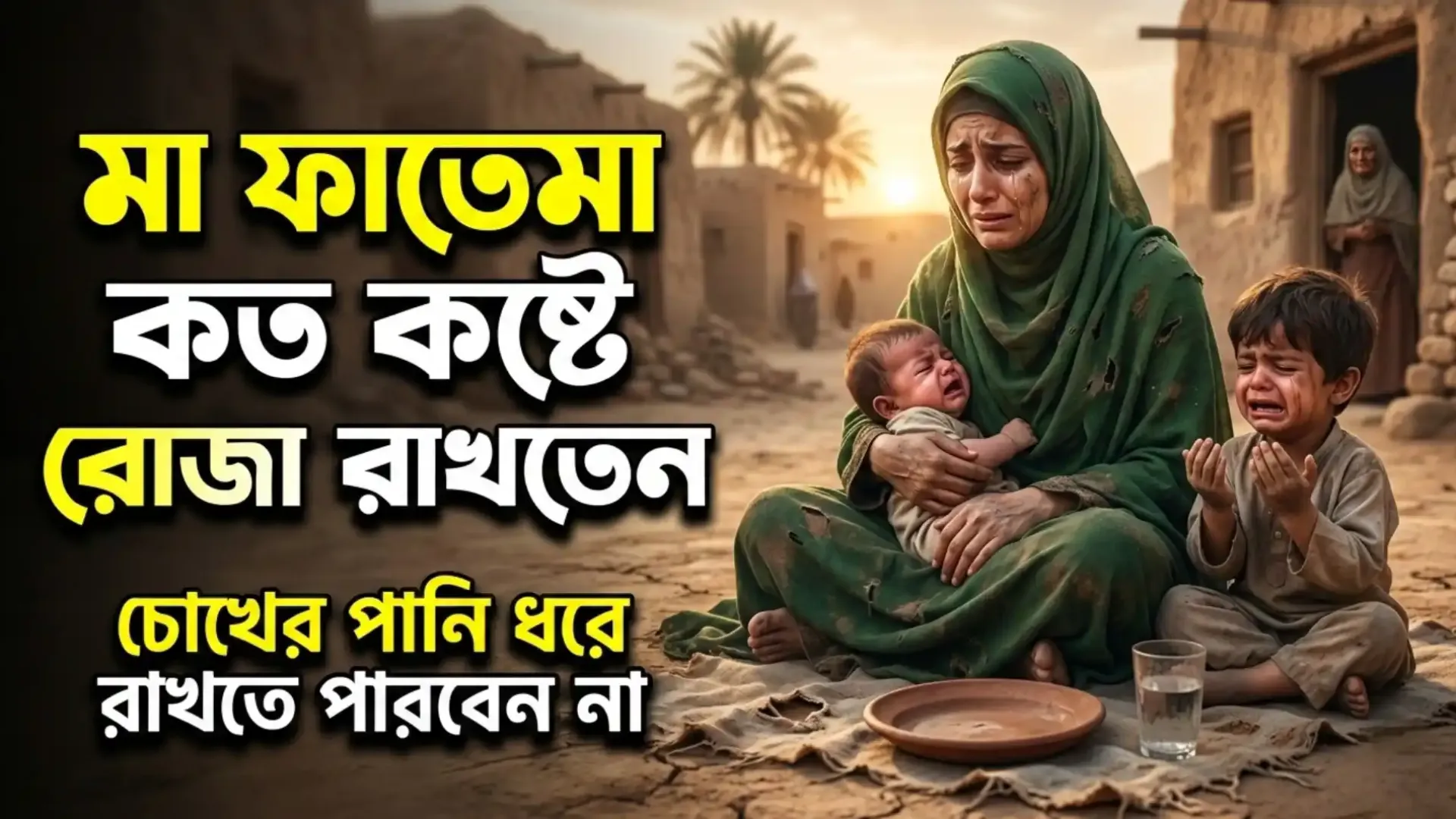 মা ফাতেমা (রাঃ) কত কষ্টে রোজা রাখতেন? চোখের পানি আটকাতে পারবেন না | ইসলামিক কাহিনী