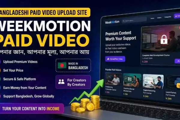 Bangladeshi Paid Video Upload Site – Earn with WeekMotion