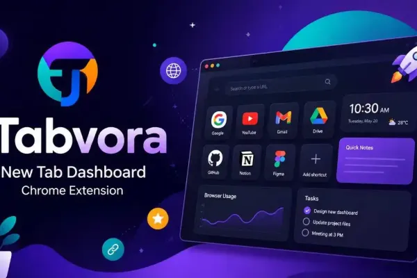 Tabvora – Best Chrome New Tab Dashboard & Productivity Extension