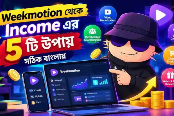 Weekmotion থেকে টাকা আয়ের ৫টি সহজ উপায়: সম্পূর্ণ অনলাইন ক্রিয়েটর গাইড (২০২৬)..